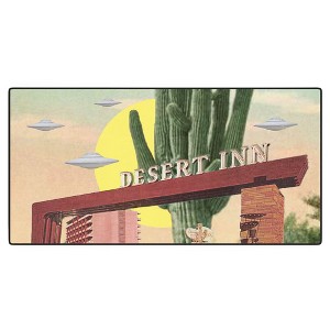 MsGonzalez Desert Inn UFO Desk Mat - Deny Designs - 1 of 4