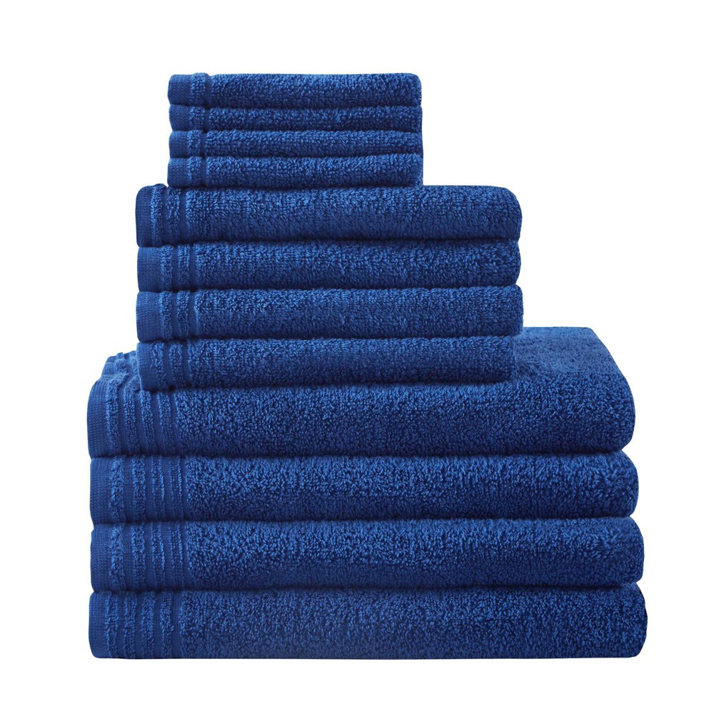 Photos - Towel 12pc Cotton Quick Dry Bath  Set Indigo - 510 Design