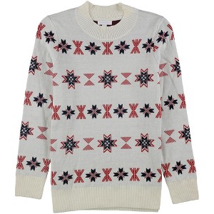 Charter Club Womens Mock-Neck Snowflake Knit Sweater - 1 of 1