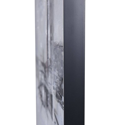 Large Abstract Black and White Canvas Print for Nursery