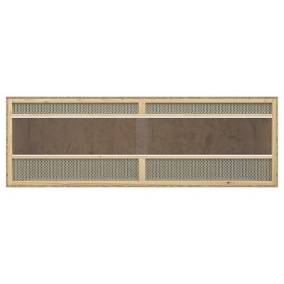 vidaXL Terrarium - Engineered Wood & Glass, 56.7"x18.1"x18.9", Reptile Habitat with Optimal Airflow & Viewing