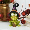 Gallerie II Frog with Witch Hat Halloween Figure Decoration - 3 of 3