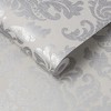 Antique Gris Grey Damask Paste the Wall Wallpaper - 3 of 4