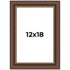 PosterPalooza | Traditional Brown Picture Frame - UV Acrylic, Foam Board Backing, Hanging Hardware - 2 of 4