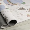 Rug Branch Kids Soft Steps Playtime Unicorns Castle Road Map Indoor Soft Area Rug - 4 of 4