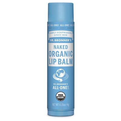 Dr. Bronner's Organic Lip Balm Naked - .15oz