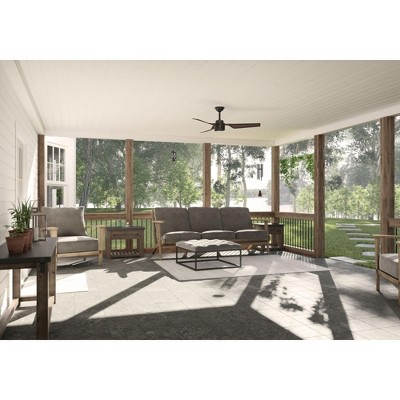 Hunter 52" Cabo Ceiling Fan New Bronze Finish - 3 Blades, Damp Rated for Indoor/Outdoor Use, Wall Control Included