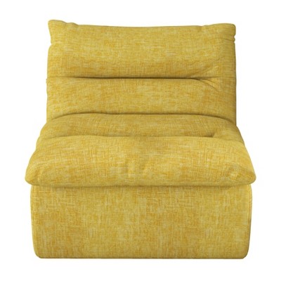 Airsurfer Lazy Floor Sofa Chair, Armless Modern Bean Bag Lounge Seat, Comfy Corner Accent Sofa for Living Room, Bedroom, Office