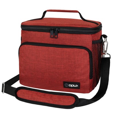 MIER Large Lunch Box for Men Insulated Lunch Bags, Blue Red