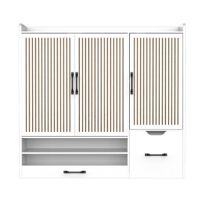 TiramisuBest Hidden Slim Shoe Cabinet with 4 Drawers, Narrow Entryway Storage Rack for Hallway, Bedroom, Foyer,Gray - 1 of 4