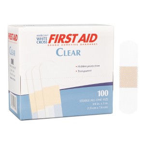 American White Cross Transparent Adhesive Strips - 1 of 4