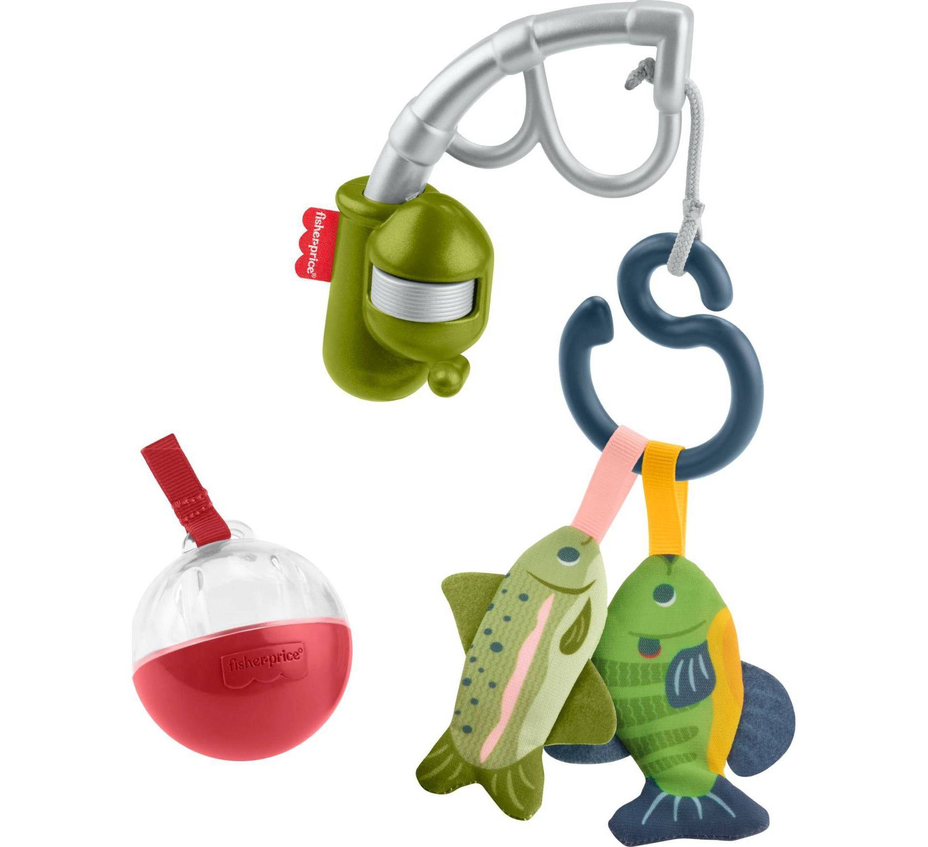 Fisher-Price Mini Me Moments Reel Fun Fishing Gift Set, Baby Learning Toys for Newborn Sensory Play - 4pc