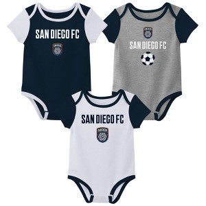 MLS San Diego FC Infant Boys' 3pk Bodysuit - 1 of 4