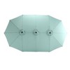 Okak Outdoor Umbrellas for Patio, 14.8 Ft Double Sided Outdoor Umbrella Rectangular Large with Crank, Light Green - 3 of 4