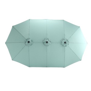 CAVINAS 15 FT Large Double-Sided Patio Umbrella Extra Wide Large Umbrella Outdoor Patio (Base Sold Separately) - 1 of 4