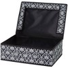 The Lakeside Collection Damask Bedroom or Closet Storage Bin Organizer - Slim Storage Bin with Lid - 3 of 3
