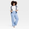 Women's Mid-Rise Wide Leg Linen Pull-On Pants - A New Day™ - 3 of 3