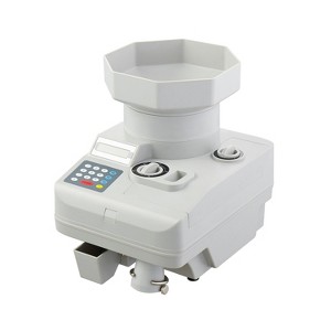 VEVOR Coin Counter, Professional Coin Sorter with LED Display Holds up to 11000 Coins, Automatic Coin Sorter and Wrapper Machine for All Coins, Grey - 1 of 4