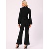INSPIRE CHIC Women's Long Sleeve High Waist Elegant Party Bell Bottom Pants Jumpsuit - 3 of 4