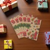 Unique Bargains Gift Wrap Paper Christmas Yellow Kraft 27.56"x19.69" 5Pcs - 2 of 4
