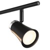 Pro Track 4-Light Heads LED Ceiling Track Light Fixture Kit GU10 Dimmable Black Brushed Nickel Finish Metal Modern Kitchen Bathroom 32 1/4" Wide - 3 of 4