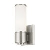 Livex Lighting Weston 1 - Light Vanity in  Brushed Nickel - 4 of 4