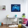 Stupell Industries Game Time Bold Blue Computer Theme Gaming Controller, 30" x 40" - 2 of 4