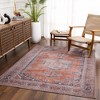 Hauteloom Taber Burnt Orange Washable Rug - 4 of 4