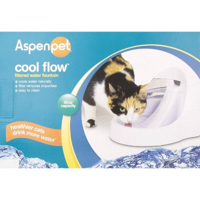 ASPEN Pet Cool Fresh Flow Purifying Fountain Automated Pet Waterer - White