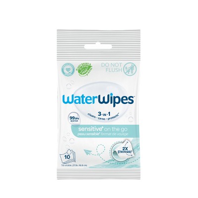 WaterWipes Plastic-Free On The Go 99.9% Water Based Baby Wipes - Unscented - (Select Count)