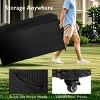 YOOCOZZ Large Outdoor All-Weather Wicker Deck Box with Steel Frame, Lockable Lid, Wheels, 200 Gallon Storage - 3 of 4