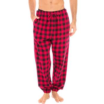 NWT Womens XS CHRISTMAS RED BUFFALO PLAID Check PJ Fleece Pajama Pant Old  Navy 