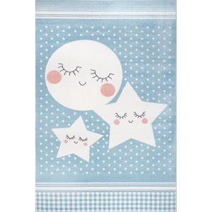 Nuloom Dream Night Sky Nursery Indoor Area Rug 8x10, Blue - 1 of 4
