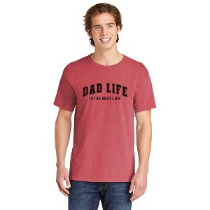 Simply Sage Market Men's Dad Life Is The Best Life Short Sleeve Garment Dyed Tee - 1 of 1
