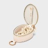 Fish with Pearls Travel Jewelry Organizer - A New Day™ Cream - 2 of 2
