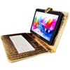 LINSAY® 10.1" Octa Core  256GB Storage Android 15 Tablet Dual Camera Android with Golden Keyboard - 3 of 3