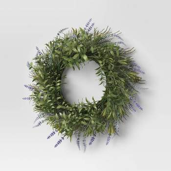 22" Lavender Wreath - Threshold™