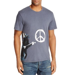 Elevenparis Mens Peace Rat Graphic T-Shirt - 1 of 2