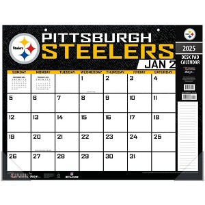 NFL Pittsburgh Steelers 2025 22"x17" Desk Calendar - 1 of 4