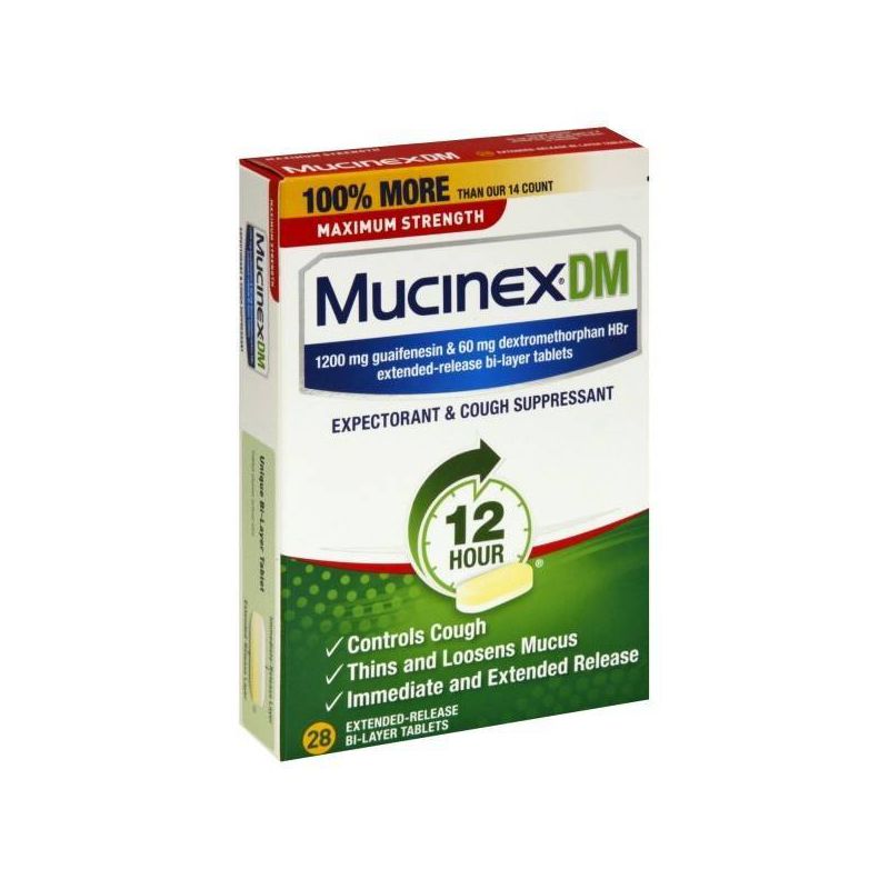  Mucinex DM Max Strength 12 Hour Cough Medicine - Tablets, 3 of 4