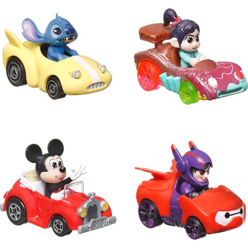 Hot Wheels Mario Kart Set Of 4 Toy Character Vehicles, Includes 1 Exclusive  Model