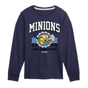 Boys' - Despicable Me Minions - Make Yourself Heard Long Sleeve Graphic T-Shirt - 1 of 4