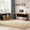 Tribesigns 63" Large Executive Desk L Shaped Computer Desk with File Storage Cabinet - 4 of 4