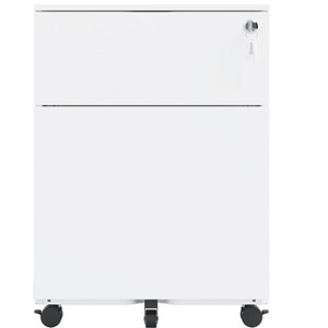 NicBex Mobile File Cabinet with Wheels and Lock ,Vertical Filing Cabinets with 2 Drawers ,Office Cabinet for Home, Office,Black,27.28 inch/21.18 inch - 1 of 4