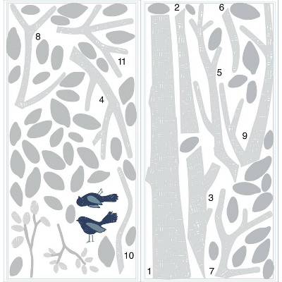 Patina Vie Woodland Tree Peel and Stick Giant Wall Decal - RoomMates