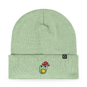 Dalix Mushroom Frog Embroidered Beanie Hat Cotton Cute Winter Fall Cap Womens - 1 of 4