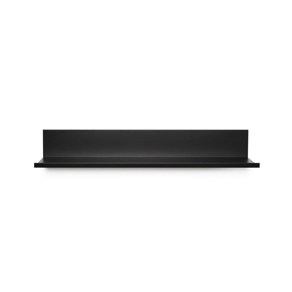 Photos - Kids Furniture 24" No Stud Needed Reversible Floating Shelf Black - Simple Mount