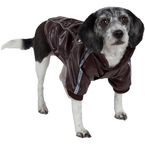 Pet Life (R) Wuff-Rider Fashion Suede Stitched Dog Jacket - 1 of 4