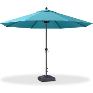 PURPLE LEAF Patio Umbrella Outdoor Table Umbrella Aluminum Frame Market Umbrella Sun Umbrella with 8 Sturdy Ribs - 1 of 1