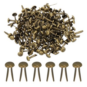 Unique Bargains Corrosion Resistance Light Weight Durable Arts and Crafts Brads 200 Pcs - 1 of 4